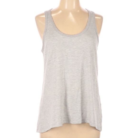 RAG‎ & BONE Large Gray Kat Split Back Tank Top NWT - Picture 2 of 7